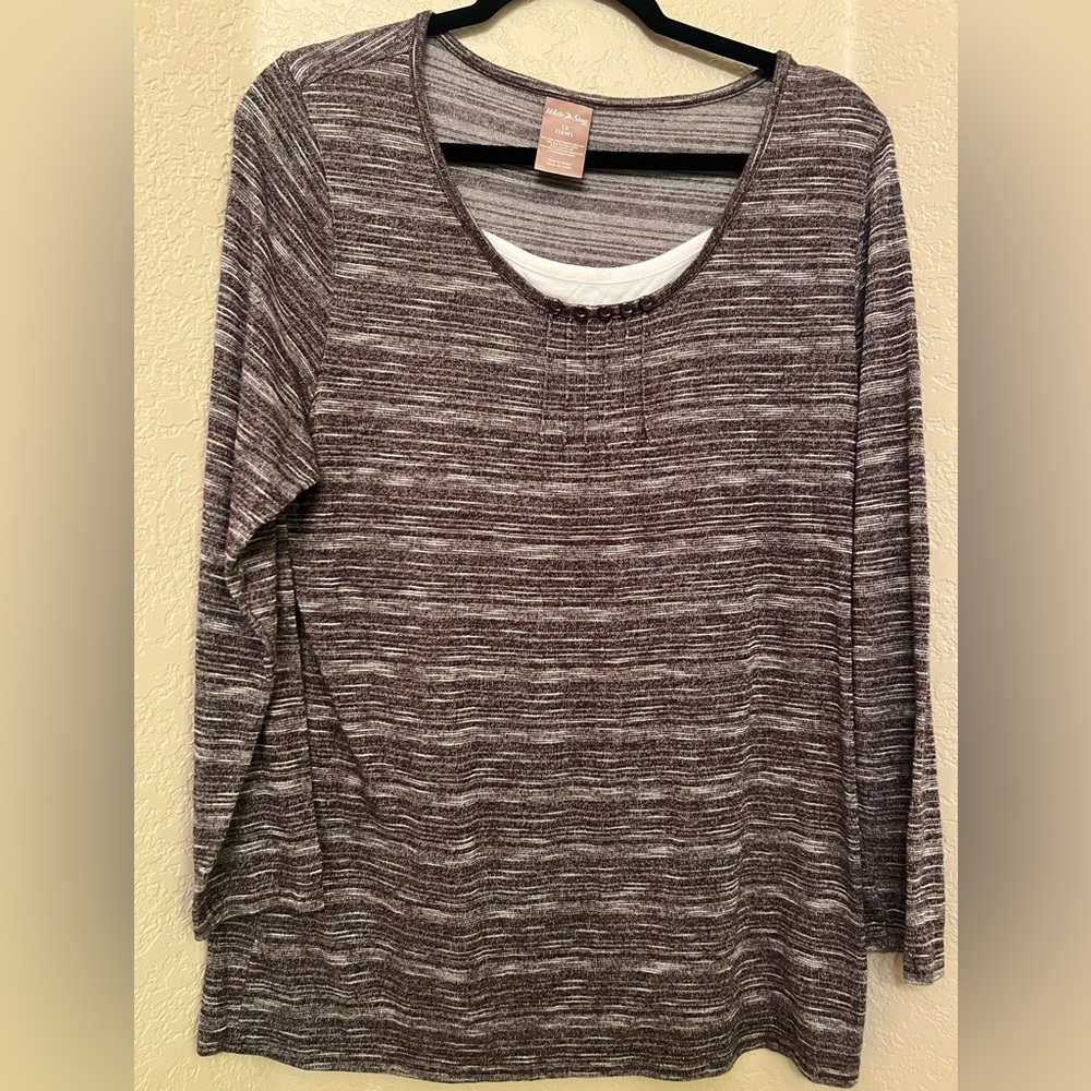 White Stag Women’s Preloved Pullover Top Size 1X (16W)
